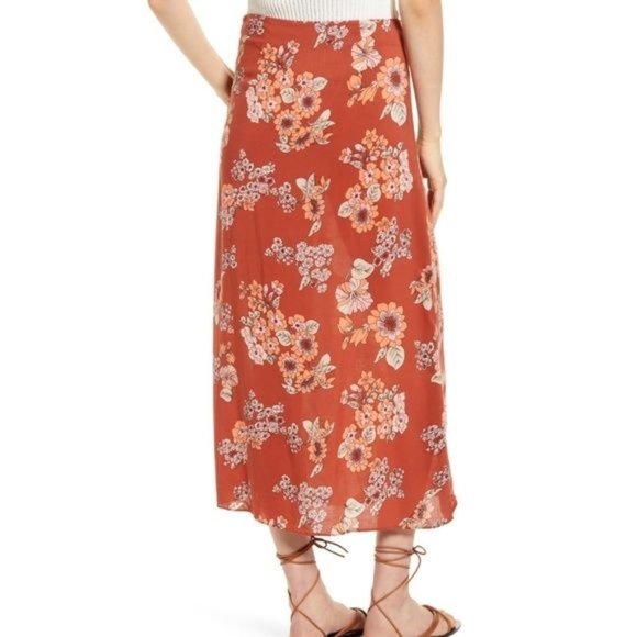 Free People Sunray Sarong Floral Midi Skirt - Picture 3 of 9